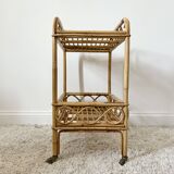 Vintage rattan server