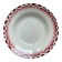 Antique hollow plate Digoin Sarreguemines Art Deco decoration in burgundy