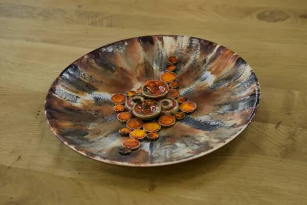 Ruscha ceramic wall plate, 1960s