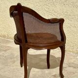 Louis XV Style Walnut Office Chair