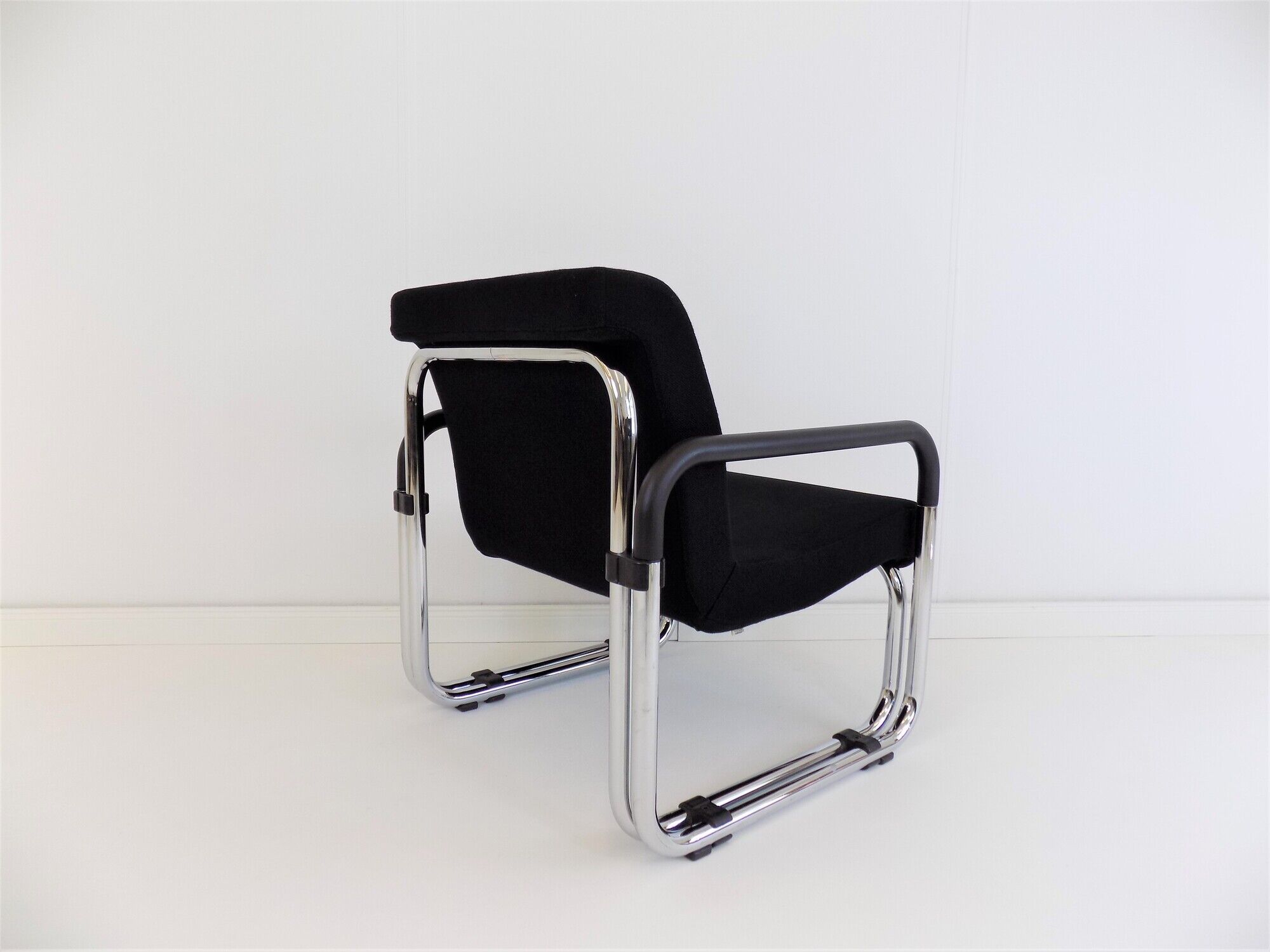 2 Cazzaro Bauhaus tubular steel armchairs