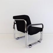2 Cazzaro Bauhaus tubular steel armchairs