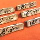 6 glazed ceramic knife rests from Nabeul, Atelier el-Kharraz, Tunisia.