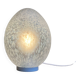 Large vintage glass egg table lamp - Domec