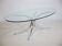 Coffee Table Chrome Spider Legs and Glass 1970s Italy