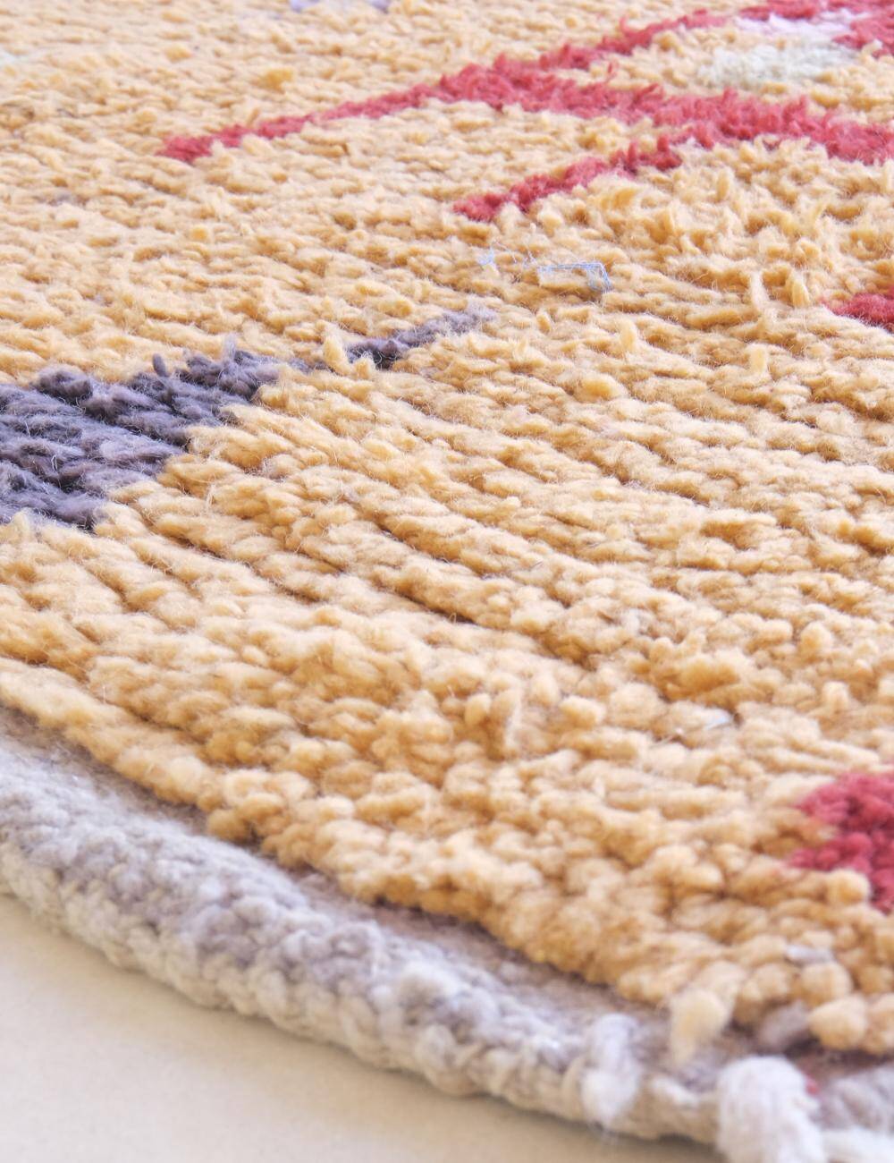 Modern Orange Berber Rug - 250 X 150 cm