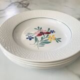 Fabiola Digoin Sarreguemines deep plates from the 50s