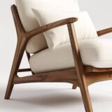 Fauteuil scandianve en teck