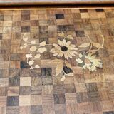 Set of 3 nesting tables in inlaid wood