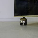 Seventies design bar cabinet by Harvey Guzzini for Stilglass Donati