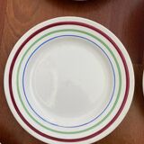 6 flat plates Gildas series, Gien