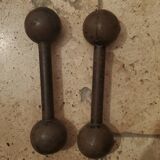 Pair of vintage 1kg dumbbells