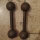 Pair of vintage 1kg dumbbells