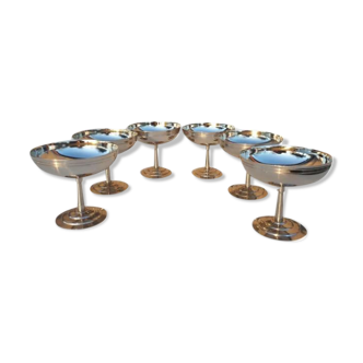 Set 6 stainless steel cuts Létang & Rémy vintage 1960