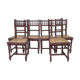 Lot de 6 chaises cannées