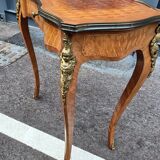Old marquetry table Louis XV style