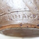 Jean Linard, the milestone, sculptural vase in stoneware, unique piece, in very good condition.