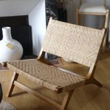 Rattan armchair and teak from bali