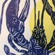 LOBSTER - SUN - LINOGRAVURE