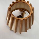 Vintage bamboo wall lamp