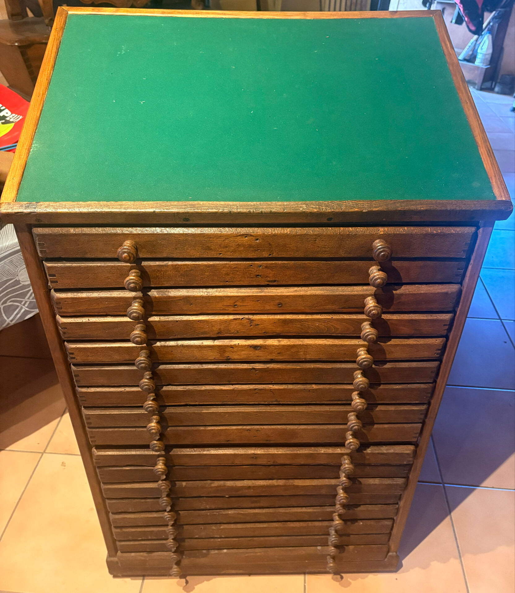 Antique printing furniture