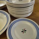 Lot assiettes de Gien - Modèle Yvonne