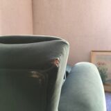 Pair of club armchairs with mustache