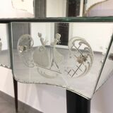 Dressing table vintage art déco in mirror