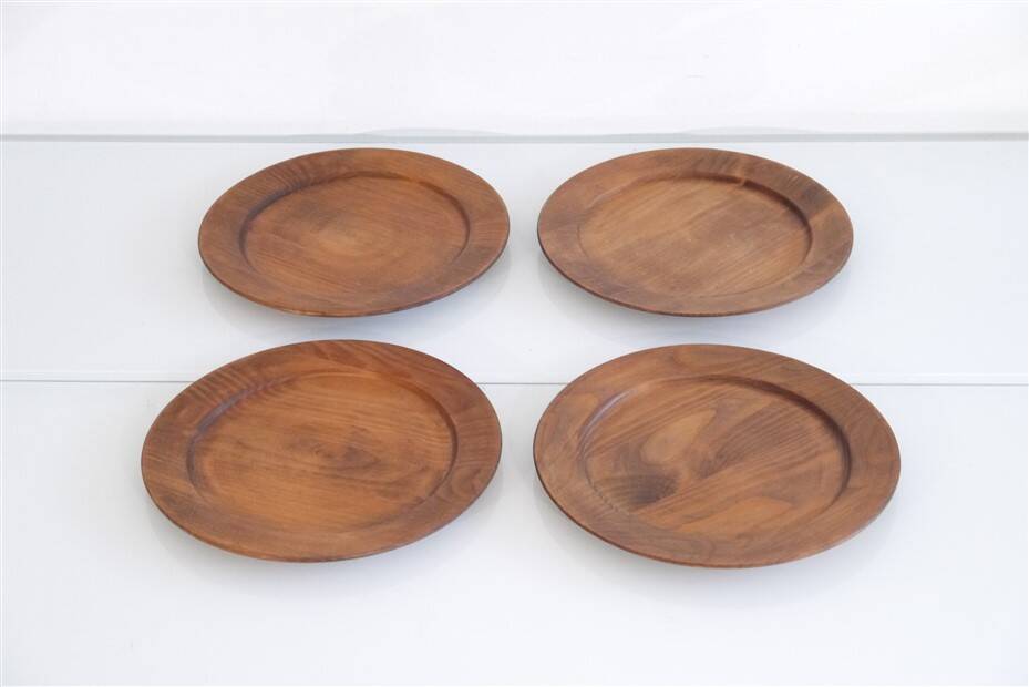 Set of Sacndinavian wooden plates 1960