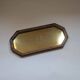 Gold and wood tray
