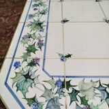 Bistro table in earthenware, designed by Vincent and Élisabeth Portier