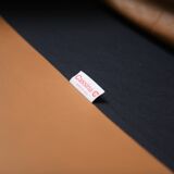 Portovenere sofa in original leather by Vico Magistretti for Cassina