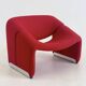 Chaise Artifort Groovy F598 M de Pierre Paulin en rouge