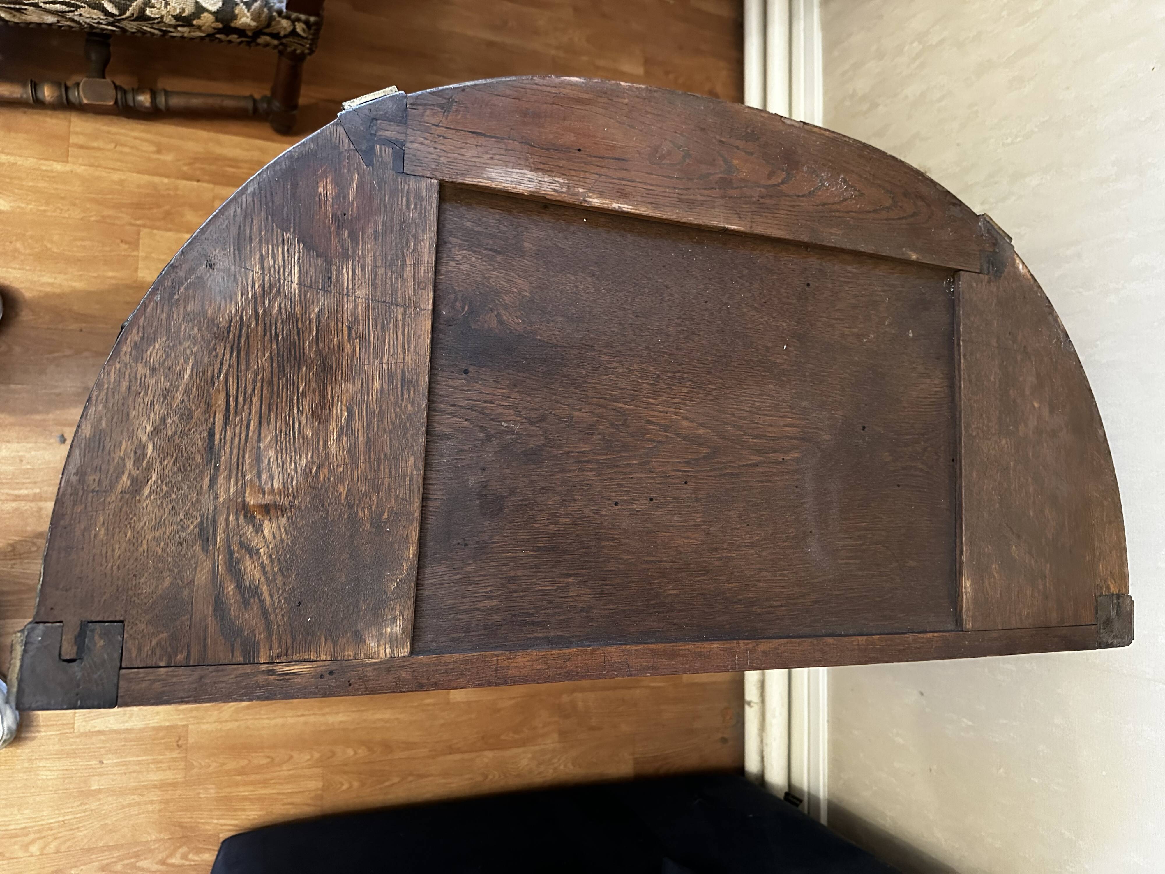 Louis XVI Style Half-Moon Chest of Drawers with Marquetry