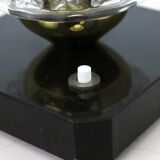 Beautiful art deco table lamp in glass and marble