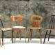 Lot de 6 chaises vintages depareillées