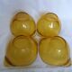 Amber glass ear bowls