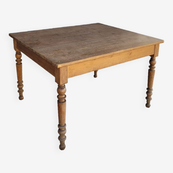 Table de ferme rustique ancienne 1900 -1m16