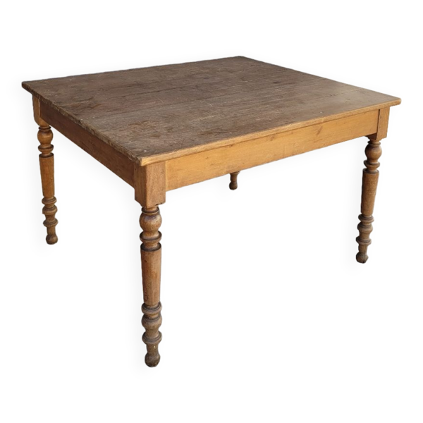 Table de ferme rustique ancienne 1900 -1m16