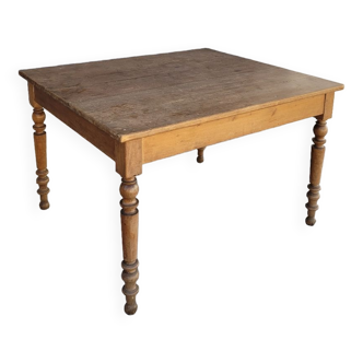 Table de ferme rustique ancienne 1900 -1m16