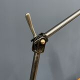 Industria rotterdam clamp lamp with brass shade