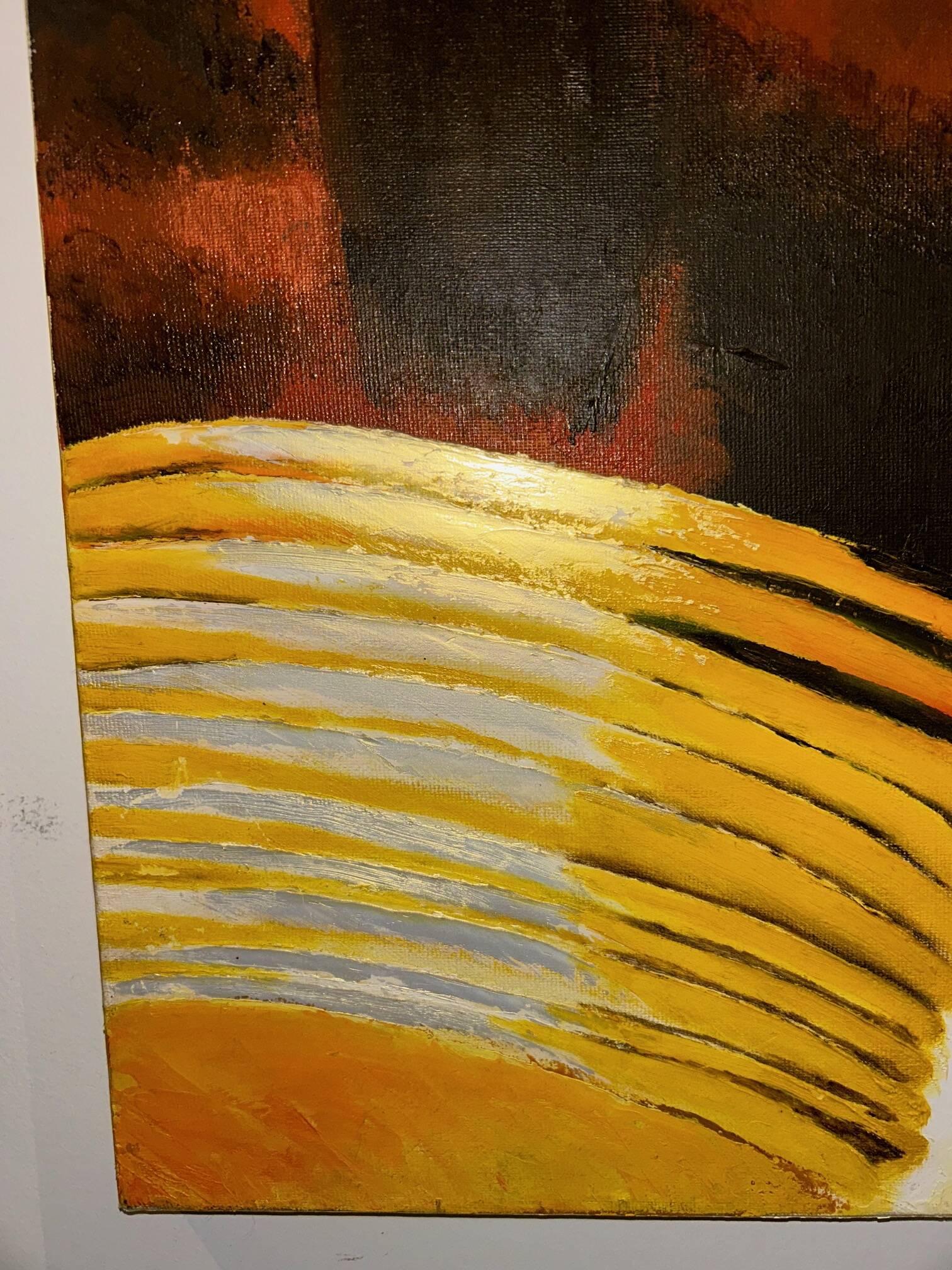 vintage oil portrait