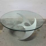 "Propeller" coffee table designed by Knut Hesterberg, Ronald Schmitt edition