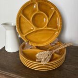 Gien plates vintage 70s