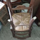 Pair of straw chairs