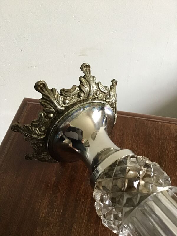 Plafonnier montgolfière verre et metal