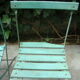 Lot of old garden iron folding chairs