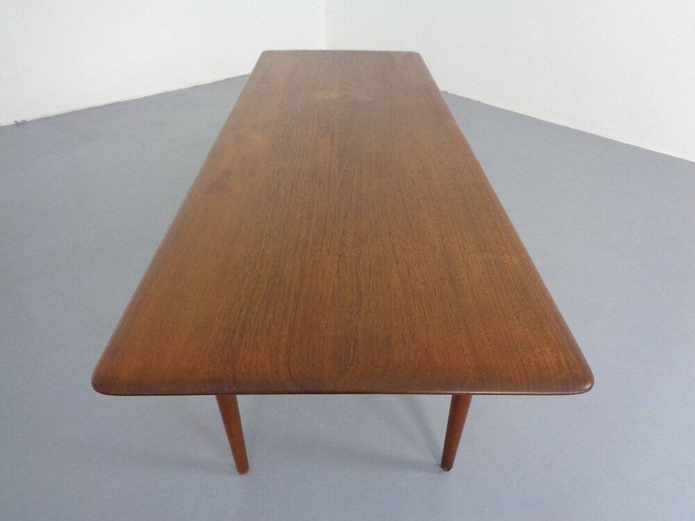 Teak Coffee Table by Peter Hvidt & Orla Mølgaard-Nielsen for Cado, 1960s