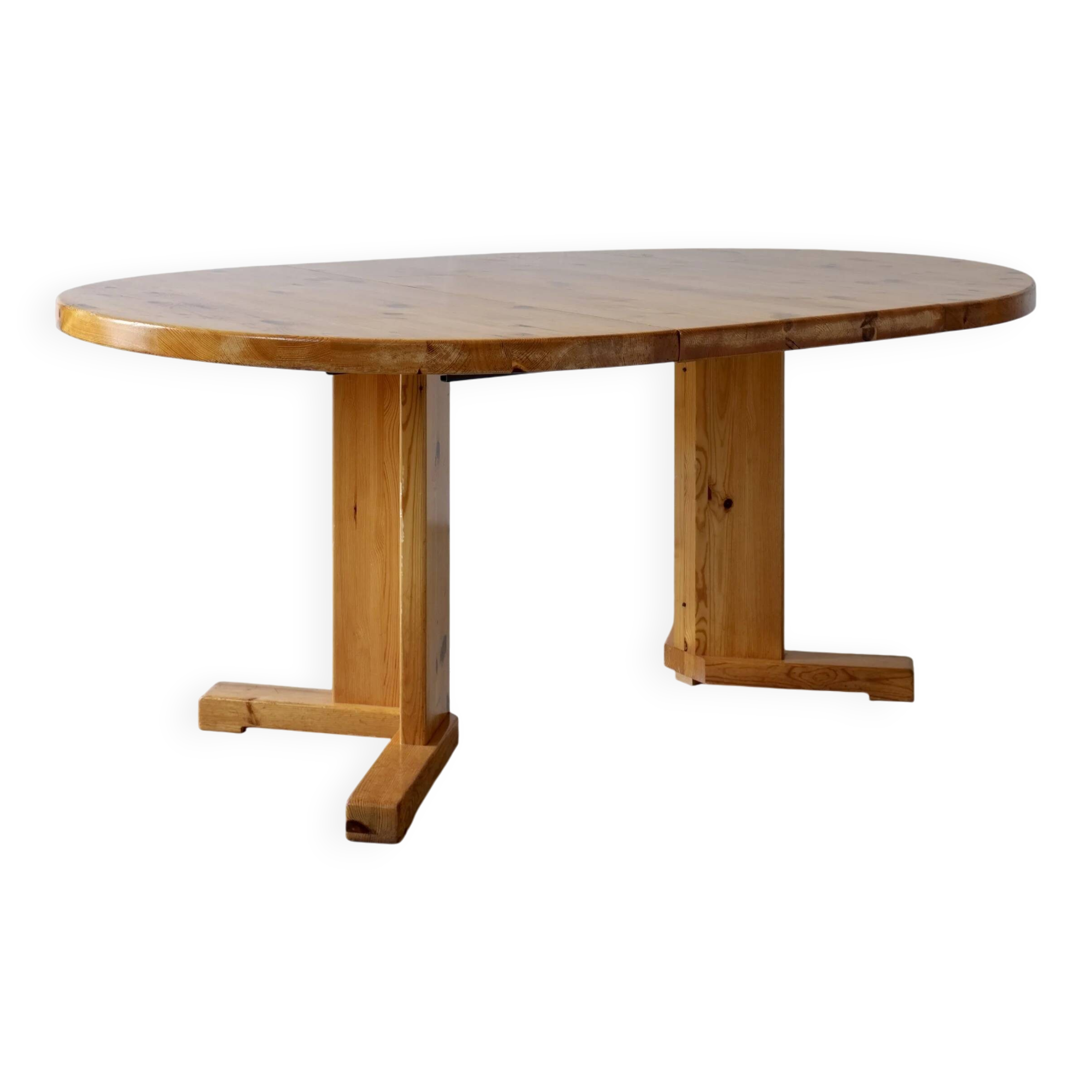 Table à manger extensible en pin massif | Scandinavie | Années 1970