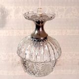 Glass and chrome metal suspension - mid 20th century